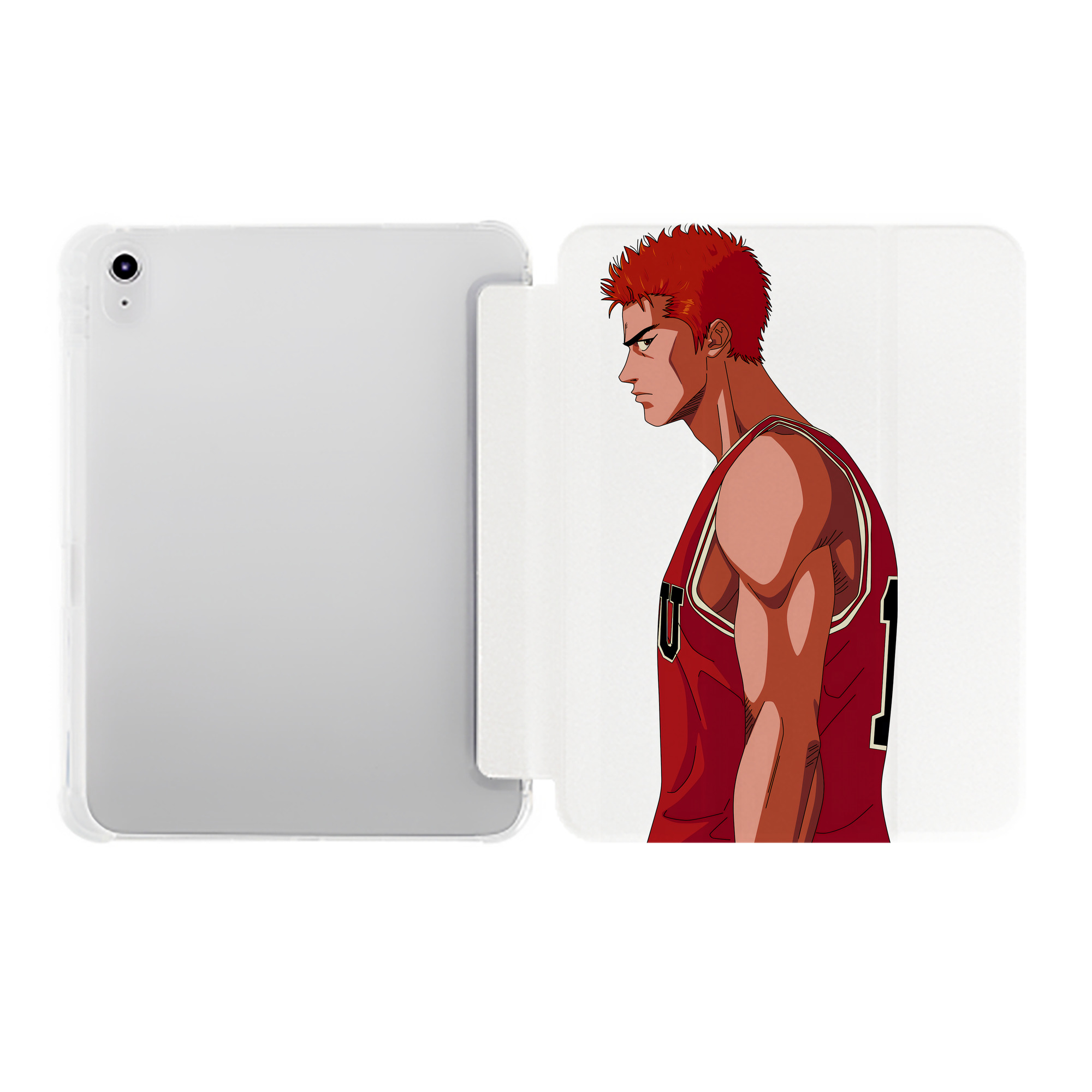 （画像用） SLAM DUNK／スラムダンク IPad ケース ペン収納付き 三つ折りスタンド PUレザー×シリコン 対応機種9.5/10.5/10.9インチ